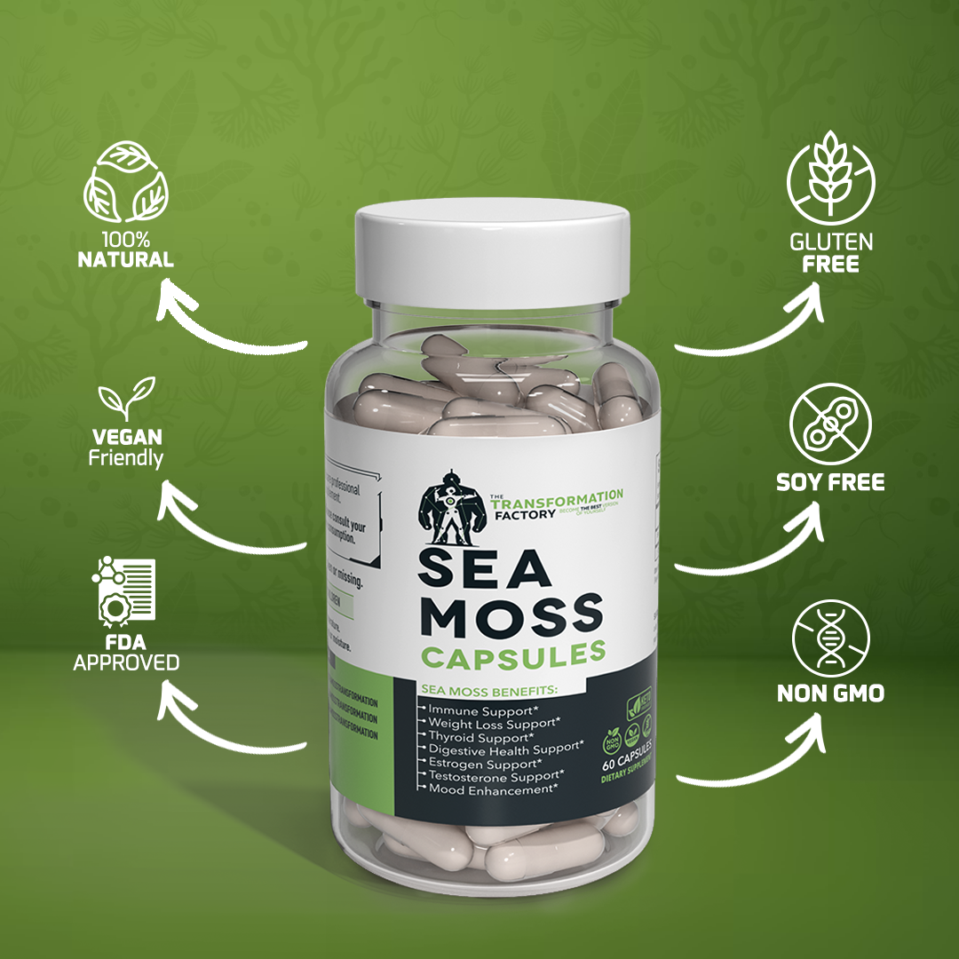 Premium Purple Sea Moss Capsules - 30 Day Supply