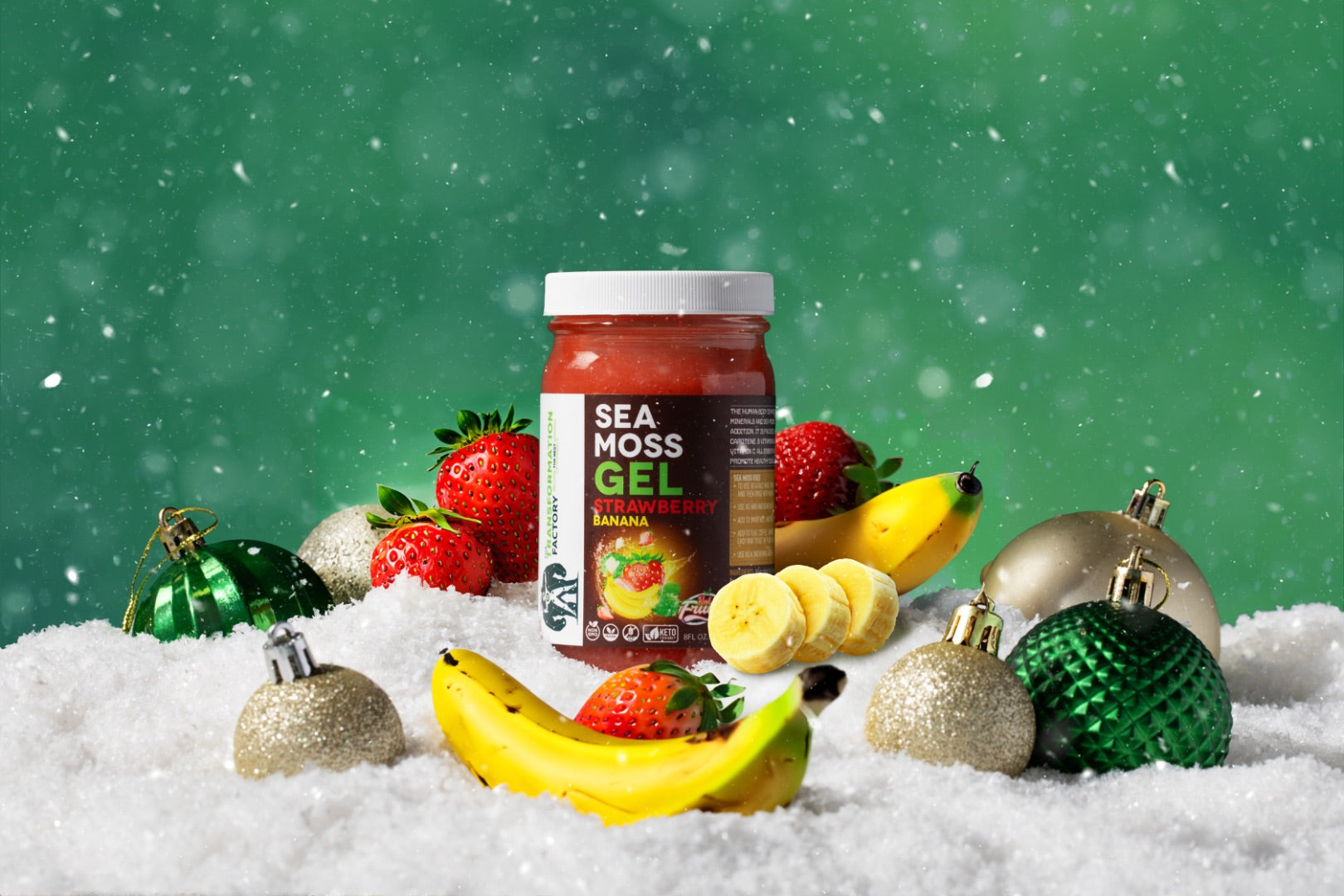 Strawberry Banana – Sea Moss Gel:3000Mg Per Serving