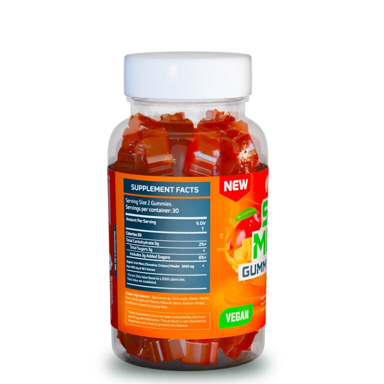 Mango Sea Moss Gummies – 3000Mg Per Serving