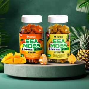 Tropic Burst Gummies Bundle - Mango & Pineapple Sea Moss Gummies - 3000Mg Per Serving