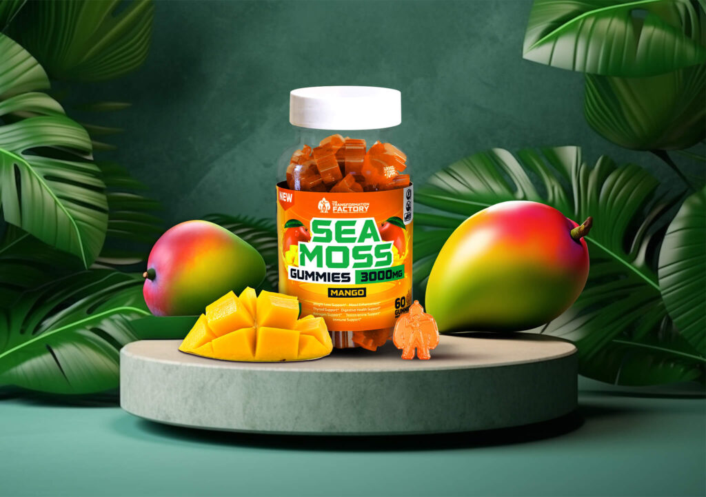 Mango Sea Moss Gummies – 3000Mg Per Serving.