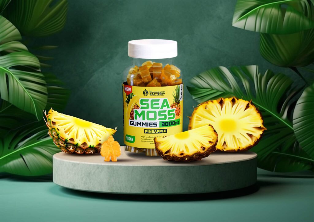 Pineapple Sea Moss Gummies – 3000Mg Per Serving