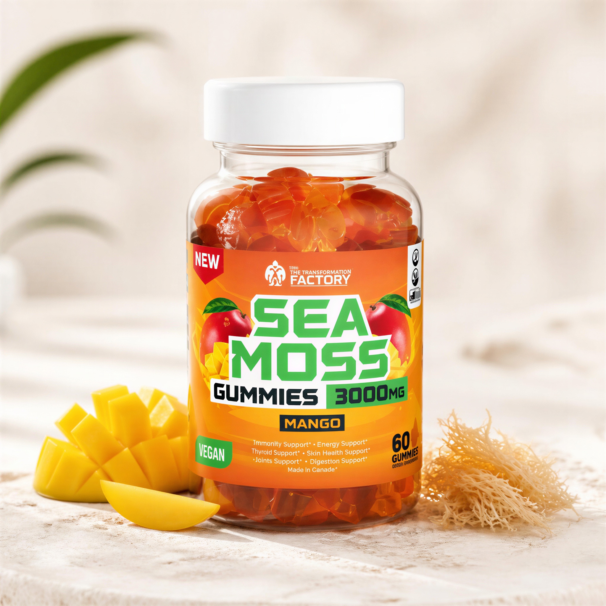 Mango Sea Moss Gummies