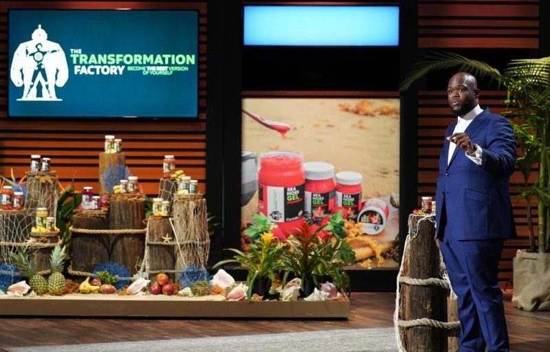 Alexiou Gibson pitching on Shark Tank